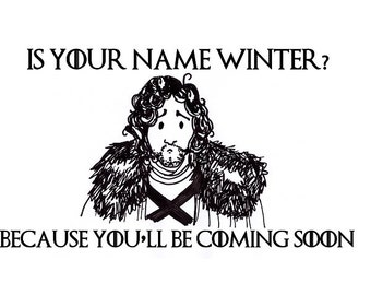 GAME OF THRONES birthday card naughty boyfriend rude anniversary funny birthday joke dirty girlfriend humour jon snow wife got husband