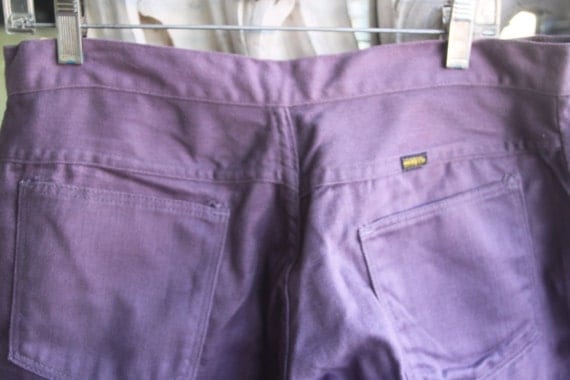 purple flare pants