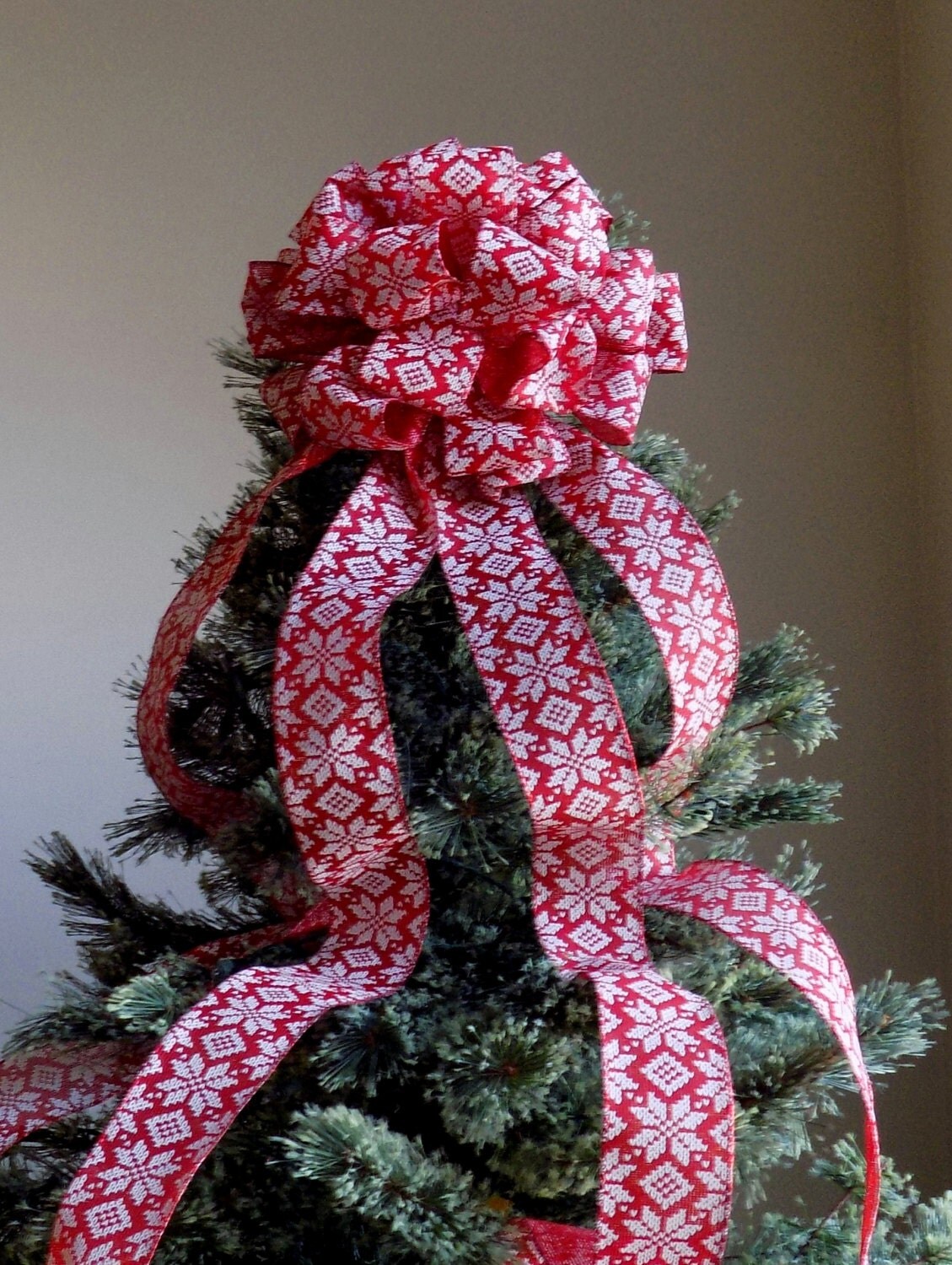 sale 1 2 off red christmas tree topper bow with by sale 1 2 off red christmas tree topper bow with by