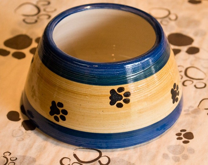 Long ear dog bowl Etsy