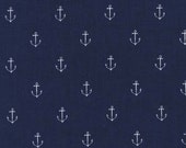 Anchors Away in Navy DC5627 - Michael Miller Fabrics - By the Yard