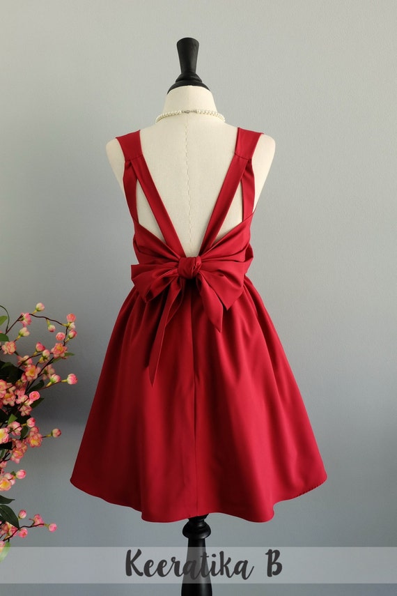 blood red evening gowns