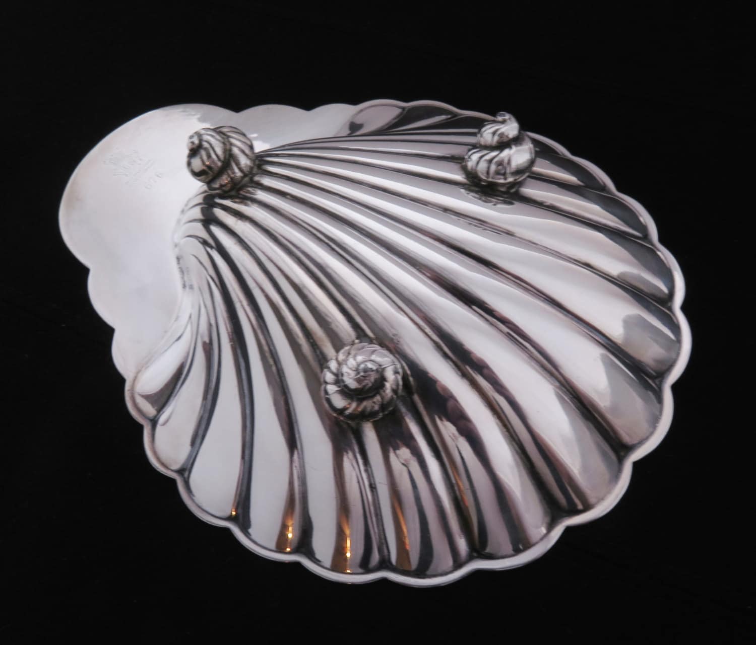 Vintage Silverplate Shell Nut Dish International Silver