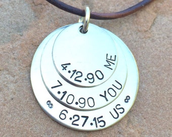 Men's Necklace, Boyfriend Necklace,Husband Necklace, personalized for dad, father necklace, dad necklace,natashaaloha