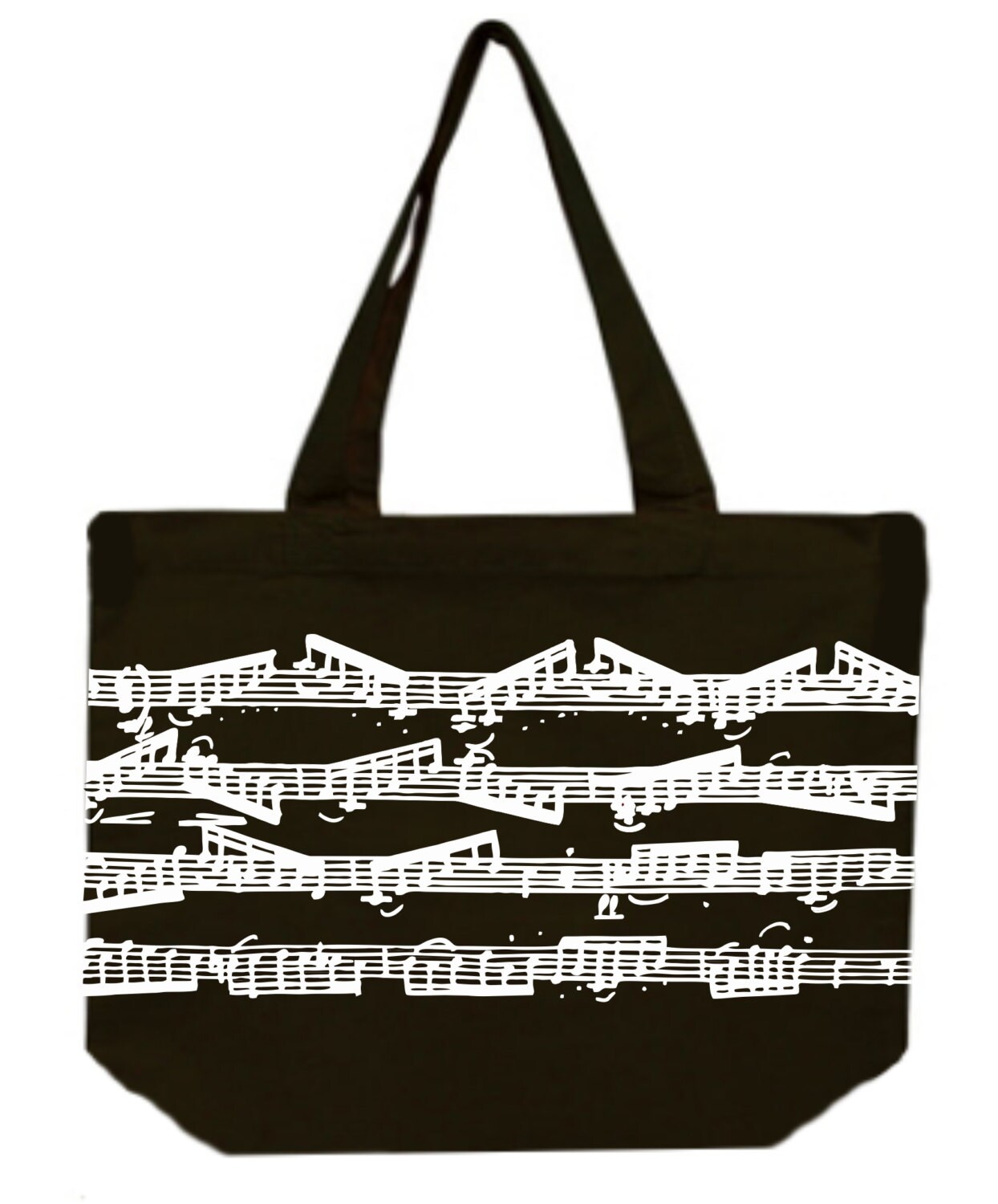 Music Tote Bag Canvas Tote Bag Music Gift Music Teacher