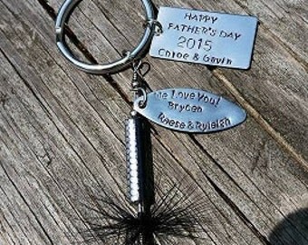 Fishing Lure Keychain With Extra Blank for more Personalization, Customization