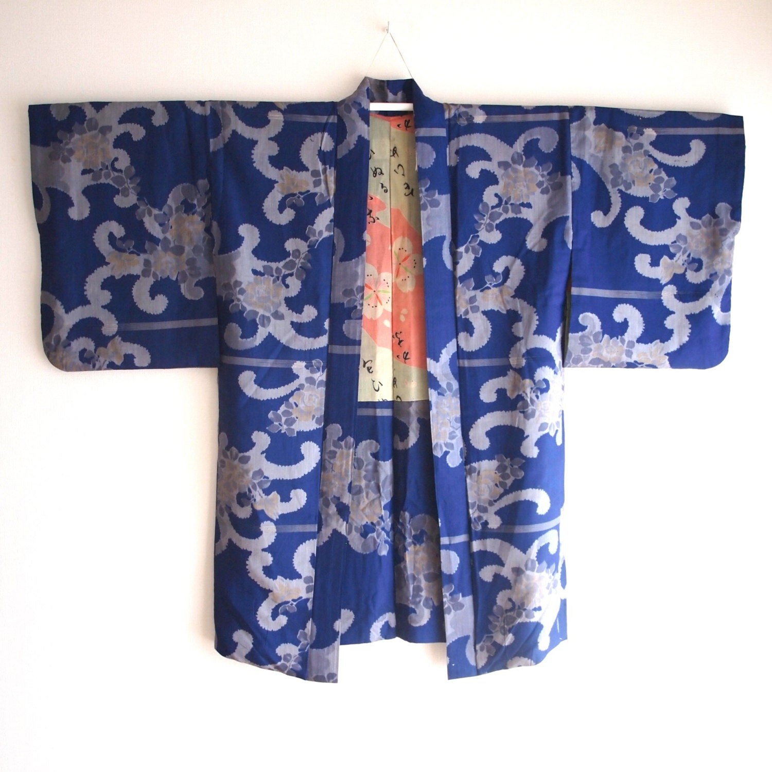 Japanese Kimono Jacket Japanese Haori Meisen Silk Silk