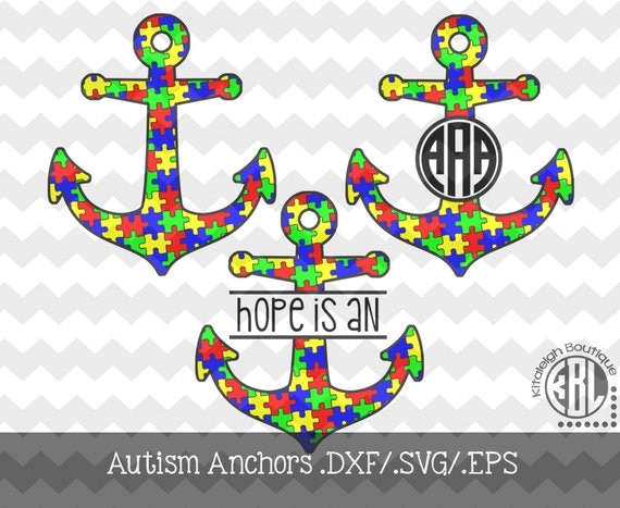 Download Autism Anchors Files INSTANT DOWNLOAD in dxf/svg/eps for ...