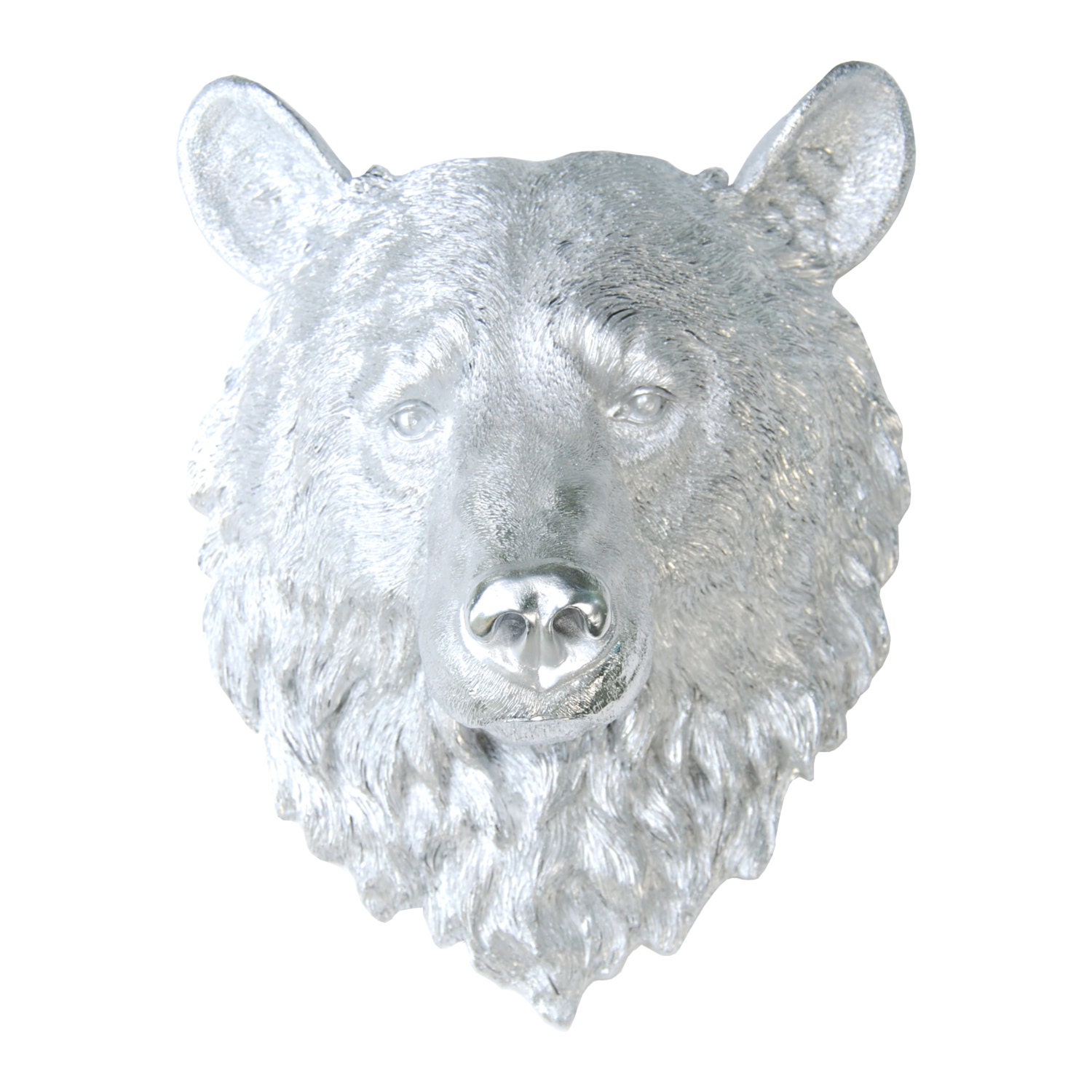 polar bear head mount