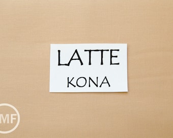 One Yard Latte Kona Cotton Solid Fabric from Robert Kaufman, K001-492