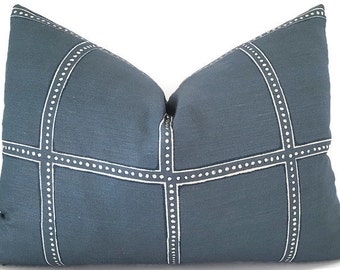Zak + Fox Pillows - Liberty Pillows - Blue Decorative Pillows - Designer Pillow Covers - Zak + Fox Liberty - PILLOW COVER ONLY