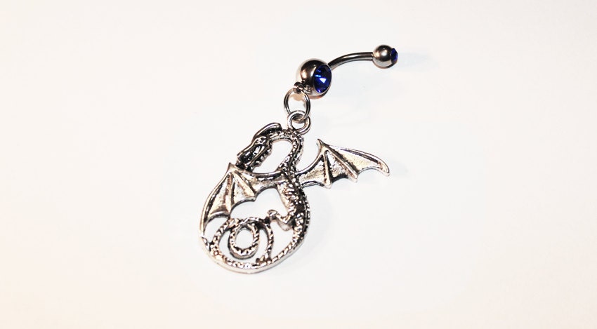 Dragon Belly Button Ring Mythology Belly Rings Body Jewelry
