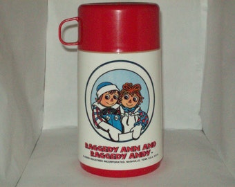 Raggedy Ann & Andy Aladdin Plastic Thermos