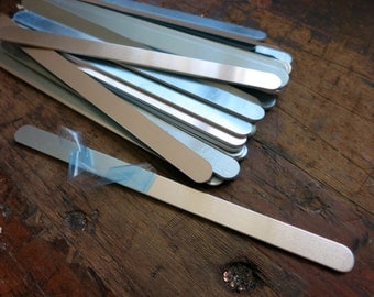 Aluminum Bracelet Blanks, 3/8"x6", Metal Cuff Bracelet, 14G Aluminum Stamping Blanks, Cuff Blanks, Choose 4 to 100