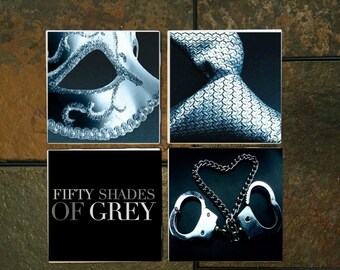 50 Shades of Grey Coasters Set