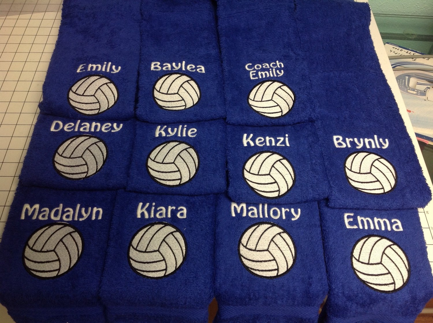 Volleyball volleyball towel personalized towel sport towel
