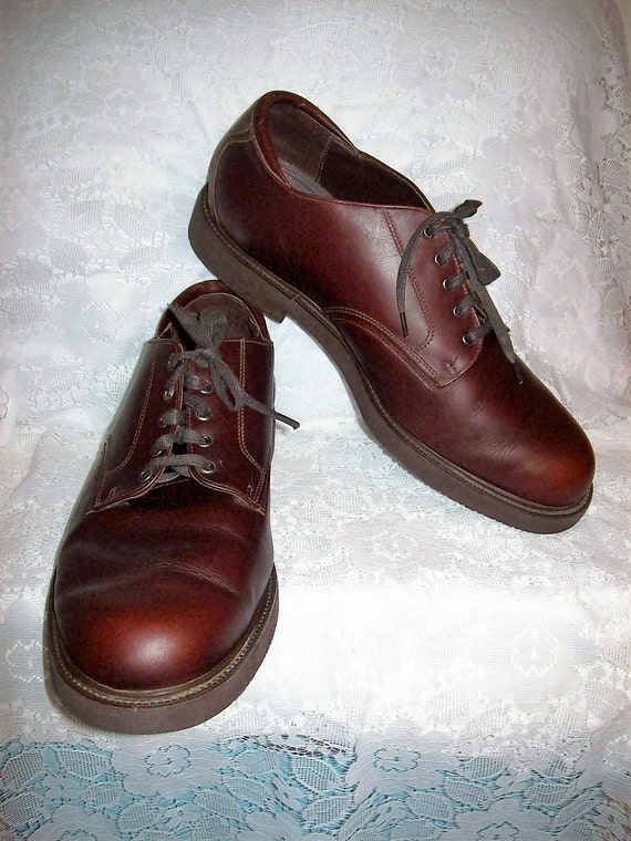 mens brown leather oxford