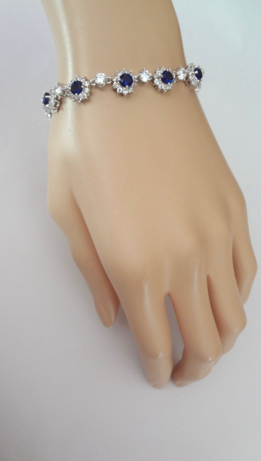 Blue Sapphire jewelry set 3 piece