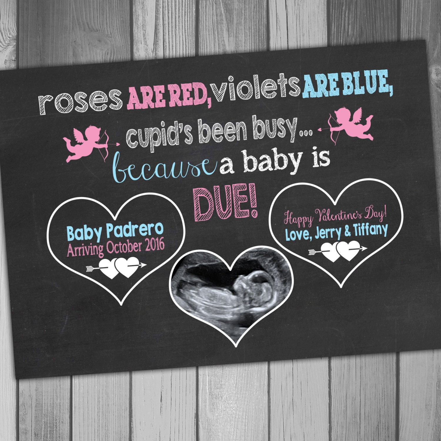 Valentines Pregnancy Announcement Printable Pregnancy