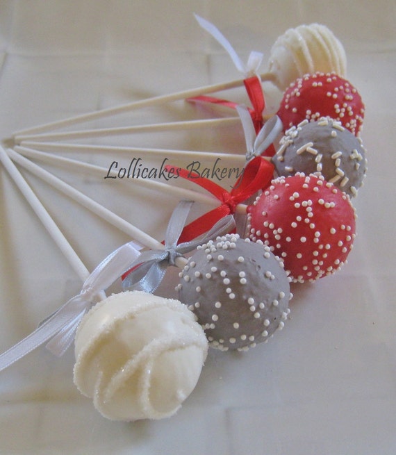 Wedding Favors: Wedding Cake Pops Made to by TheLollicakesBakery