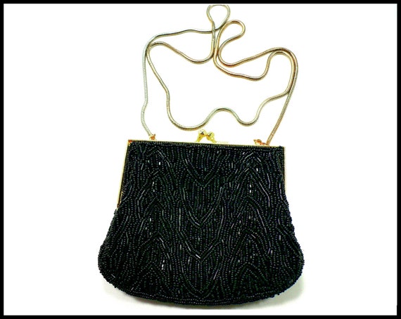 black purse long shoulder strap