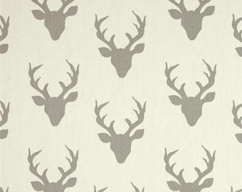 Buck Deer Light Switch Plate Cover / Baby Boy Girl Gender Neutral Nursery Decor / Art Gallery Hello Bear Buck Forest Silver White Gray Grey