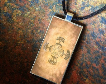 Fionns Window, Statement Pendant, Bezel Amulet by Mickie Mueller