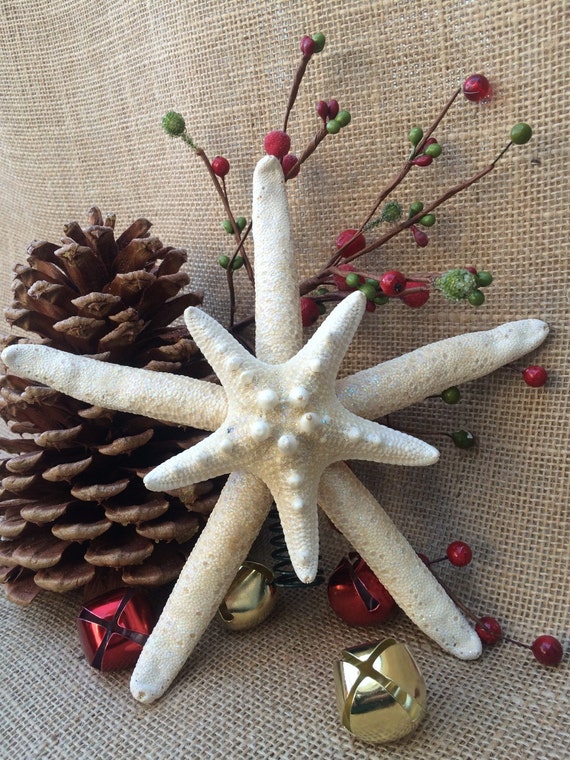 Starfish Tree Topper Christmas Tree Topper Double Starfish
