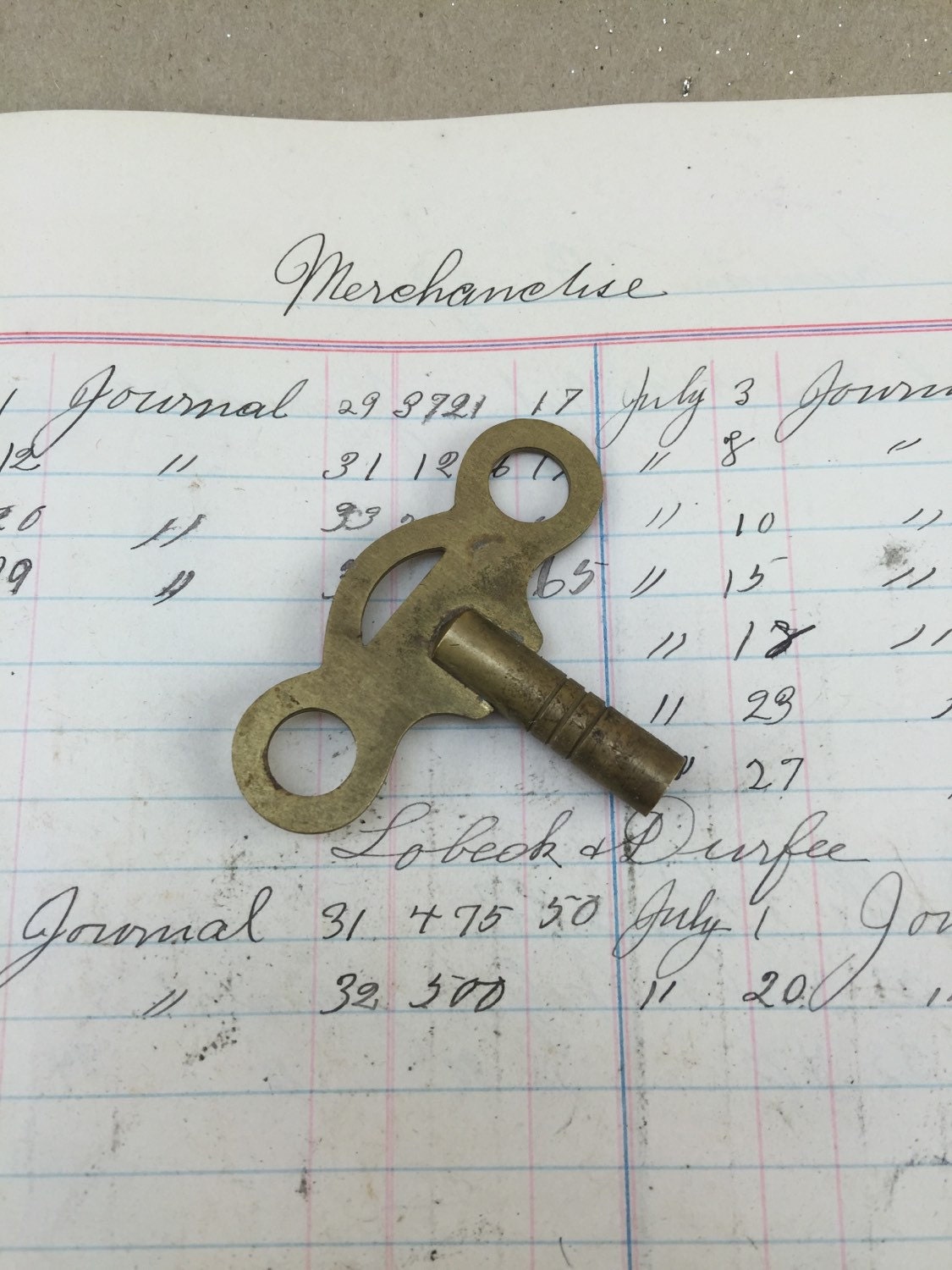 Antique Clock Key vintage clock winding key steampunk