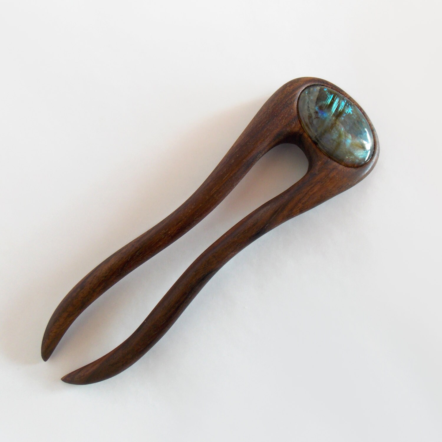 Wooden hair fork Hair stick Hair jewelry Haarstab Boutique