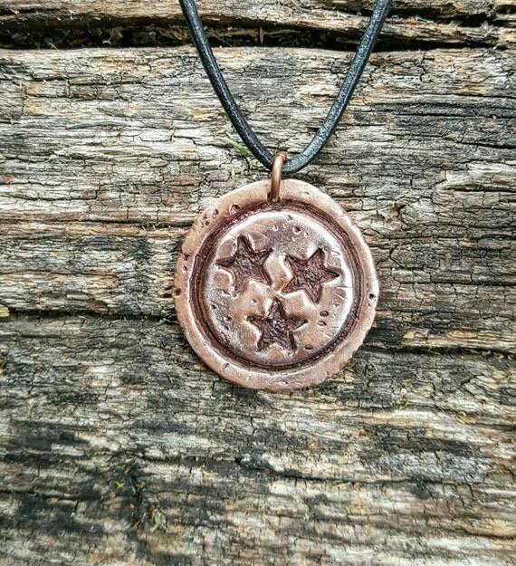 Tennessee Tri Star state jewelry by cherishedmetals on Etsy