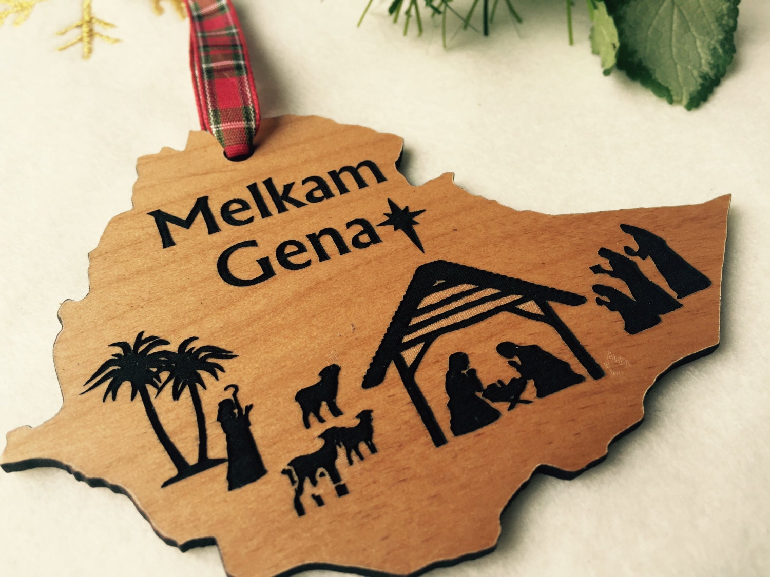 Melkam Gena Ethiopian Christmas Ornament Ethiopian Nativity