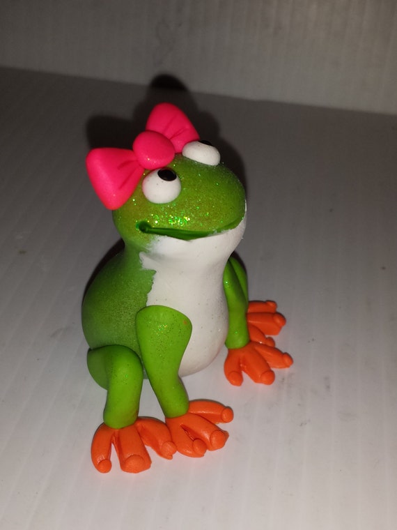 Polymer clay frog