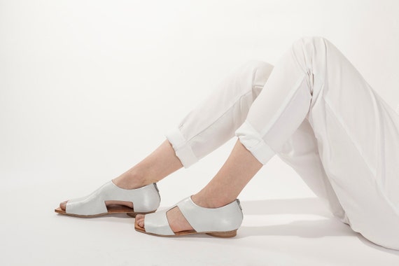 flat cut out shoes