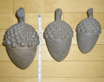 Vintage Terracotta Acorns - Rustic Clay Acorns, Autumn, Thanksgiving, Halloween Decor, Fall Centerpiece, Garden Decor, Rustic Wedding