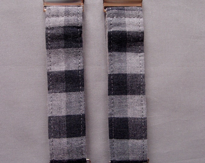 Checkered Mens Suspenders, Gray Suspenders, Mens Braces, Suspenders Y-back, Suspenders for men, Hipster suspenders, Valentines gift for him