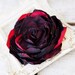 Red Flower Hair Accessory, Red Flower Hair Clip, Red Black Hair Clip, Floral Head Piece, Red Hair Piece, Red Hair Flower, Red Flower Brooch