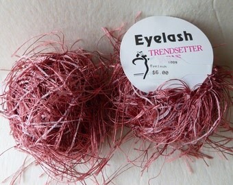 Sale Dark Rose 1009 Eyelash by Trendsetter Yarns