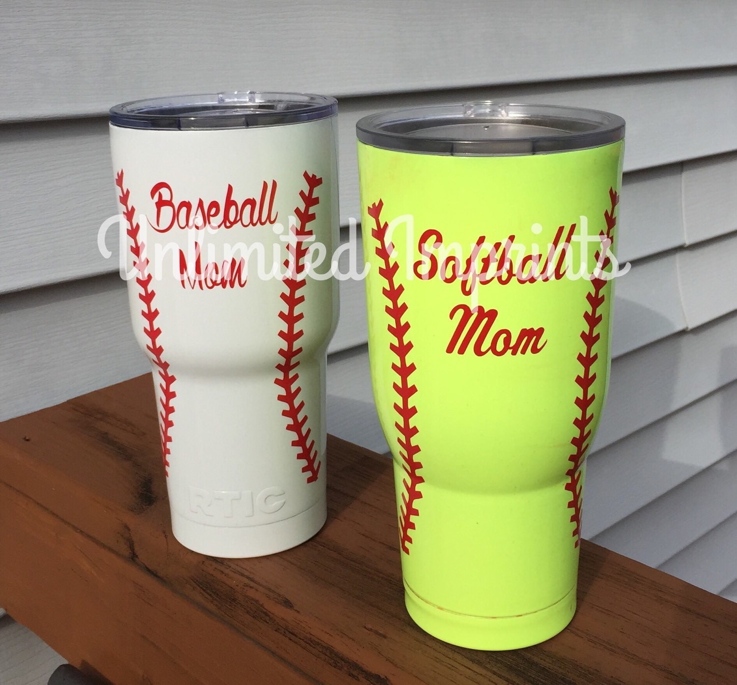 Baseball/softball mom stainless 30oz tumbler