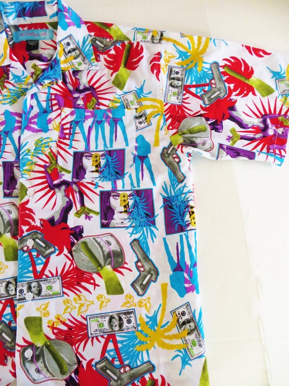 Hawaiian Aloha Shirt GB Design Lab Gangsta Shirt Polyester