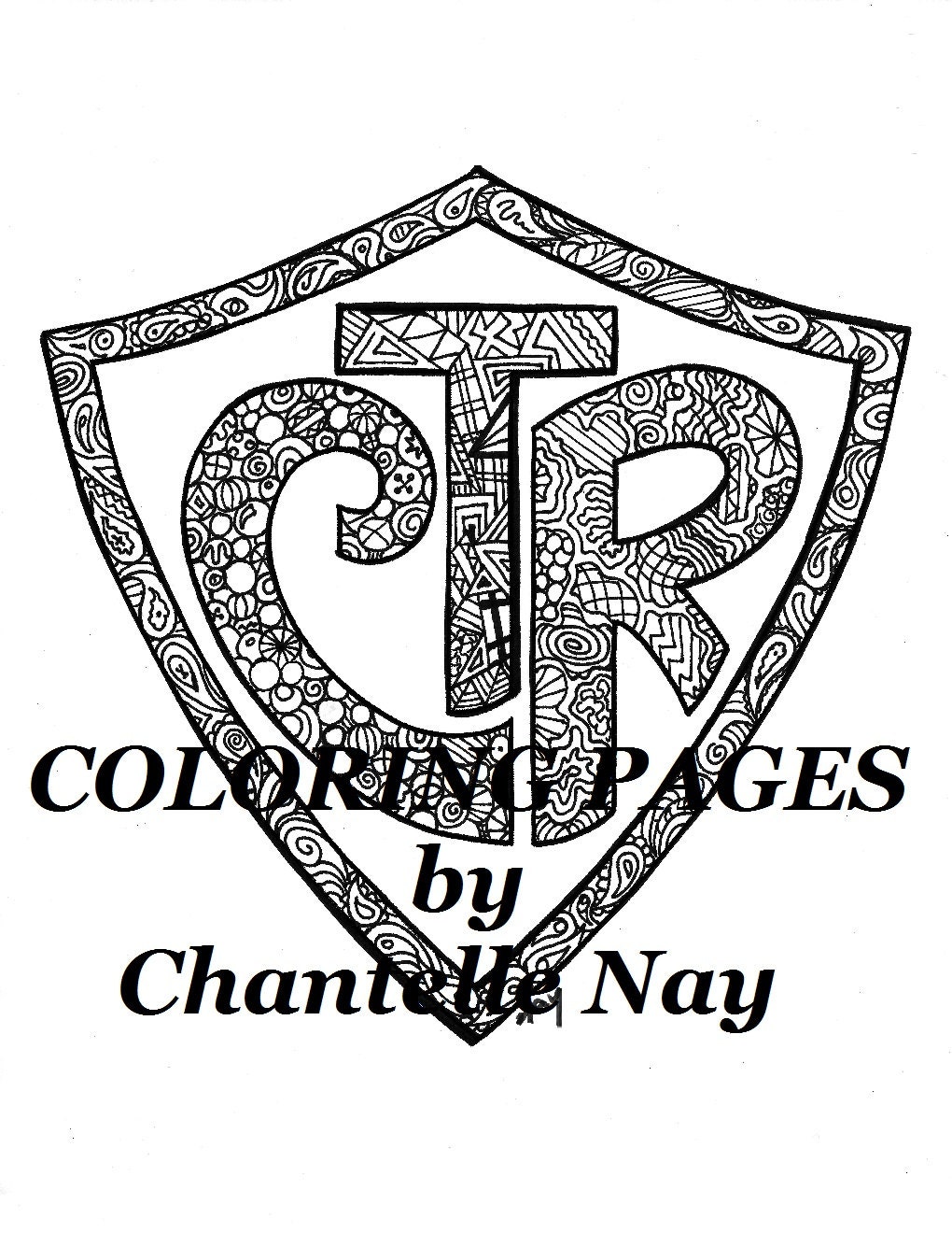 Coloring page CTR LDS art adult coloring picture digital