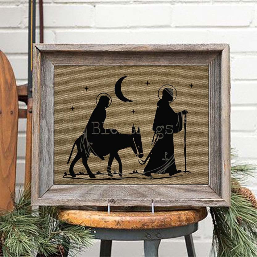 Holy Night Christmas Art Nativity Holy Family by tinyblessingstx