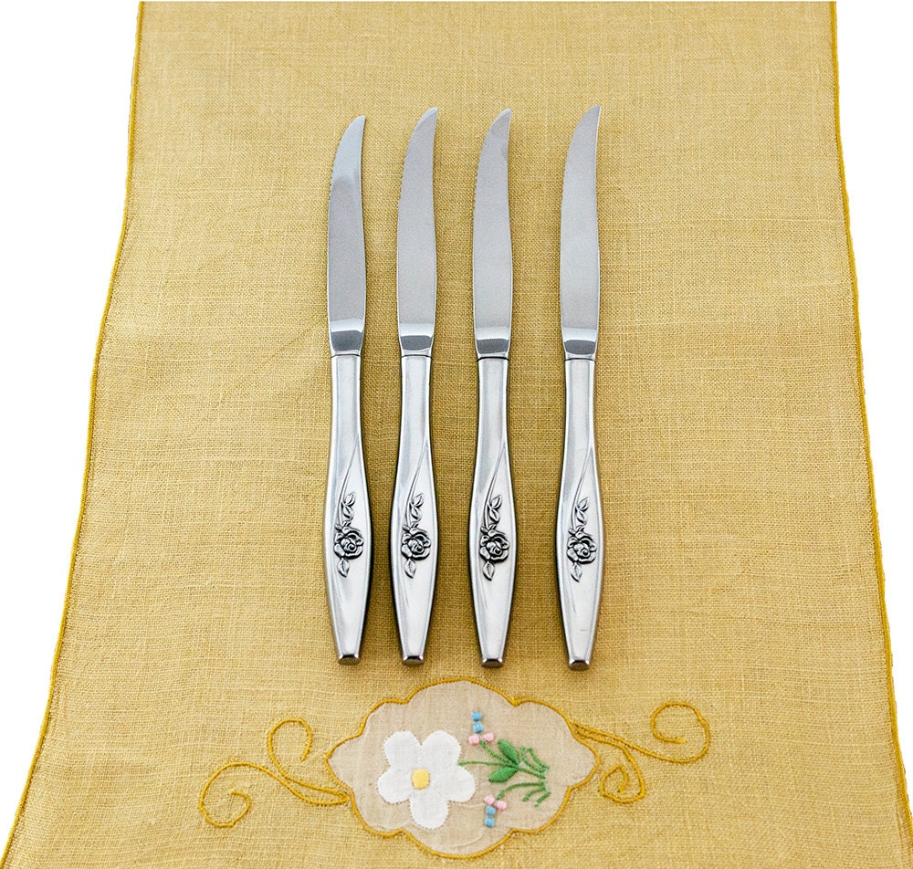 Oneida Lasting Rose Flatware Vintage Oneidacraft by PlumsandHoney