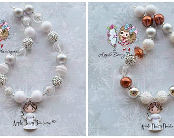 Princess Leia Necklace Princess Leia Chunky Necklace Star Wars Chunky Necklace Princess Leia Bubblegum Necklace Star Wars Jewelry