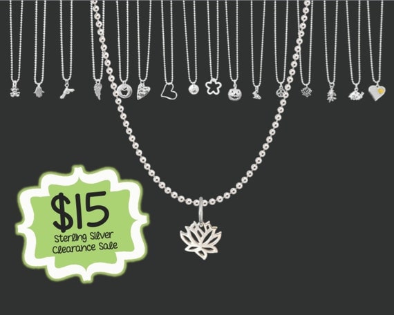 CLEARANCE SALE | Lotus Flower Necklace | Minimalist Necklace | Tiny Sterling Necklace | Layering Necklace | Dainty Jewelry | Korena Loves