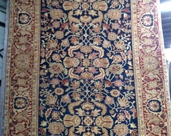 1980s Hand-Knotted Vintage Mahal-Style Chinese Rug (1140)