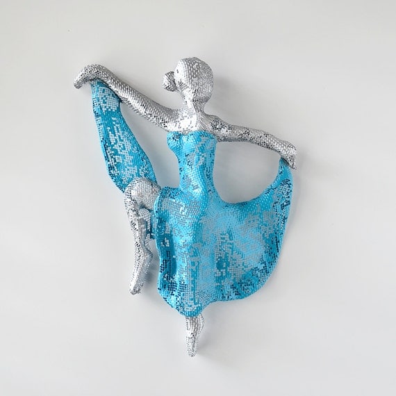 3d wall art Dancer art Metal wall art Dancer Sculpture