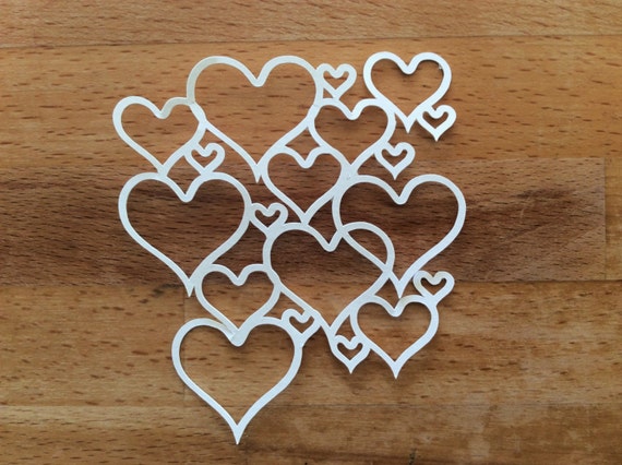 Love Heart Lace Papercut Template SVG Cutting File