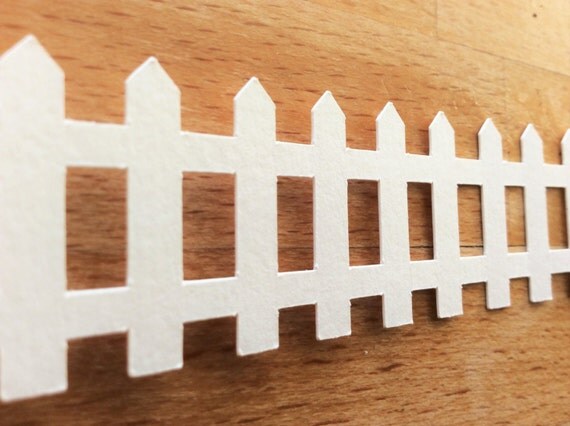 Fence Papercut Template SVG Cutting File