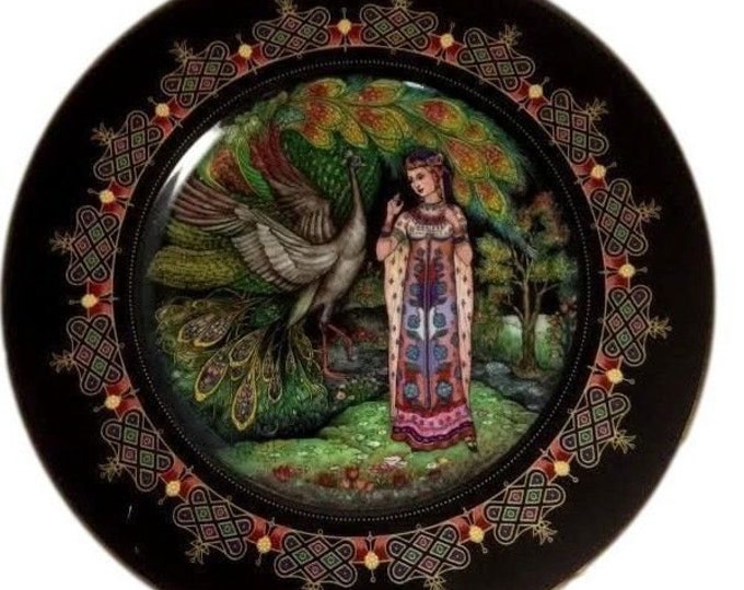 Villeroy and Boch Russian Collector Plate Magical Fairy Tales Rusean and Ludmilla, Vintage Wall Hanging Plate